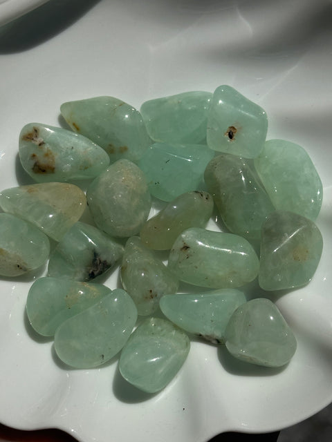 Prehnite Tumbles (Namibia)