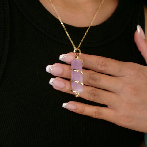 Double Terminated Amethyst Pendant