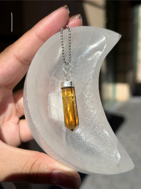 Natural Citrine Pendants 925 Sterling Silver (you pick)