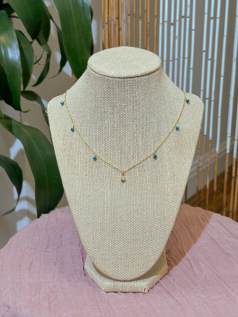 Apatite North Star Charm Necklace