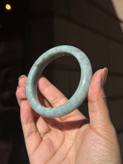 Blue Tone Jade Bangle (G) - 60.3mm