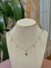 Peridot North Star Charm Necklace