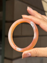 Peachy Carnelian Bangle (D) - 60mm