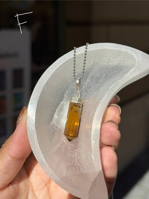 Natural Citrine Pendants 925 Sterling Silver (you pick)