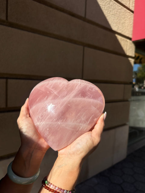7 lbs. XL Rose Quartz Heart - 333