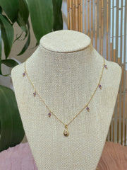 Amethyst North Star Charm Necklace