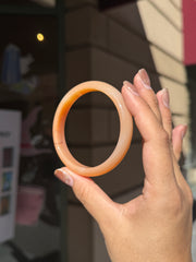 Peachy Carnelian Bangle (B) - 62mm