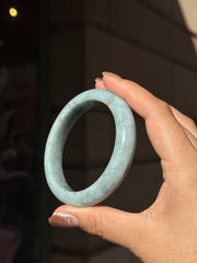 Blue Tone Jade Bangle (G) - 60.3mm