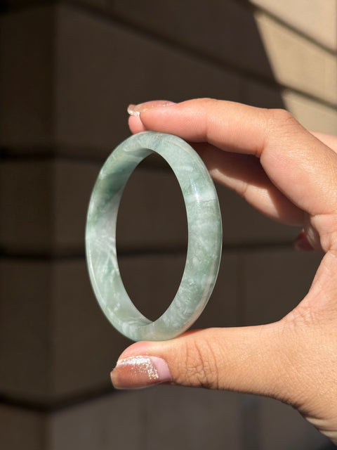 Jade Bangle (A) - 60mm