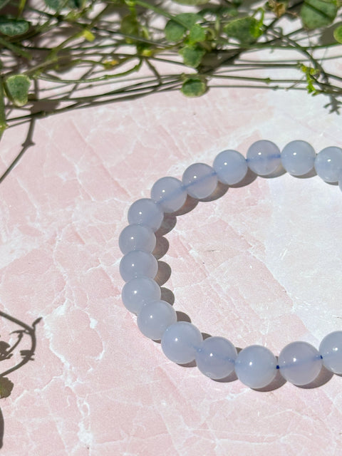 Blue Chalcedony Bracelet (EASE STRESS)