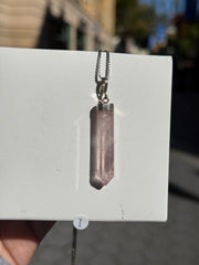 Rose Quartz Pendant 925 Sterling Silver