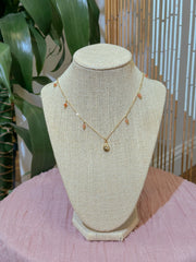 Sunstone North Star Charm Necklace