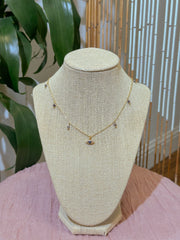 Iolite Evil Eye Charm Necklace