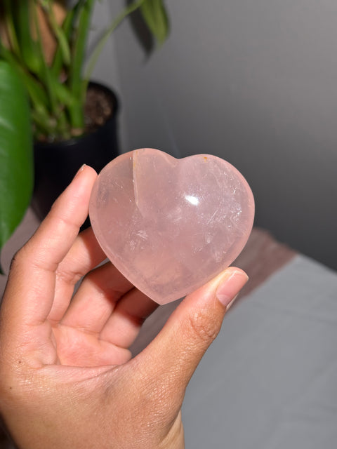 Rose Quartz Heart - 18