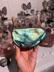 Teal and Gold Labradorite Freeform - 84