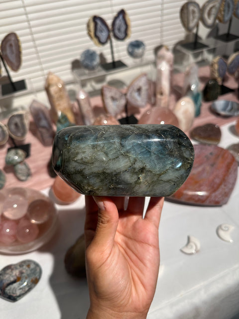 Teal and Gold Labradorite Freeform - 84