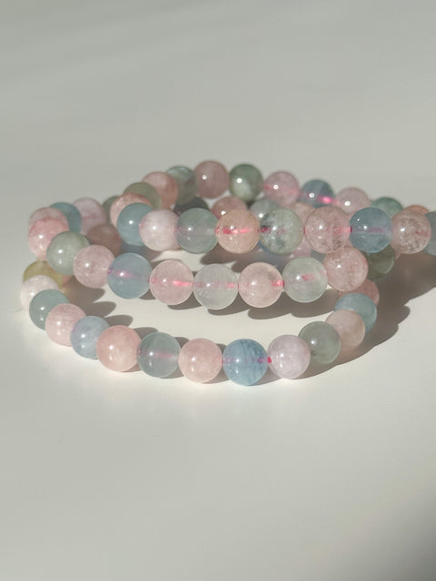 Moonstone and Kunzite Healing Crystal Bracelet – Moana Treasures