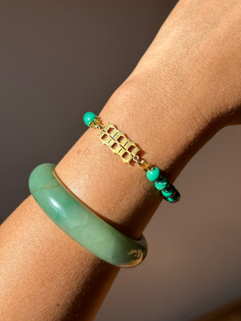 Malachite Angel Number Bracelet