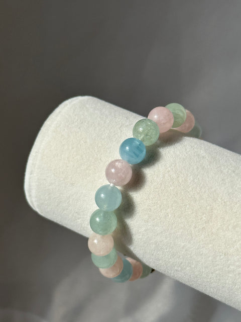 Mixed Beryl Angel Number Bracelet