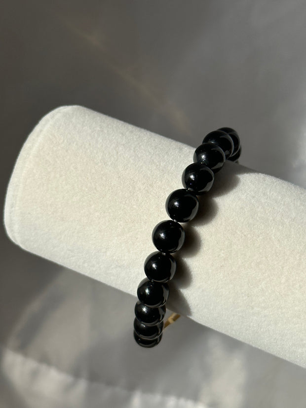 Black Tourmaline Angel Number Bracelet