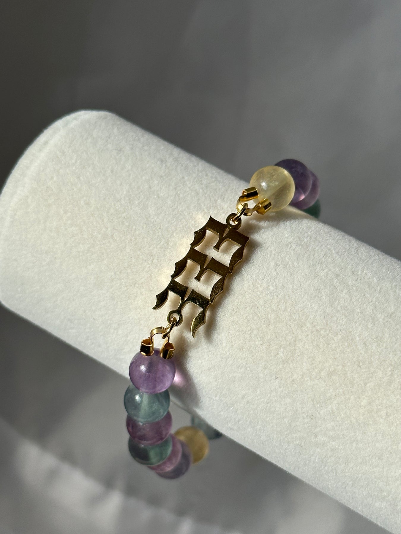 Rainbow Fluorite Crystal Bracelet - Bad Witch Crystals