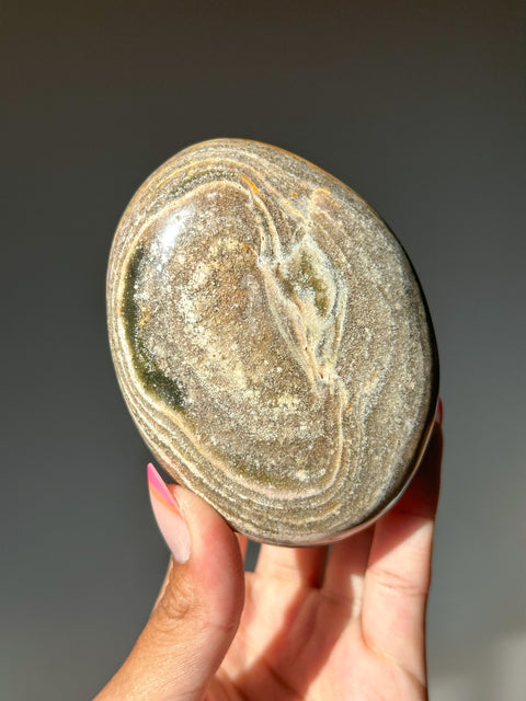 Sea Jasper Palm Stone - (EE)