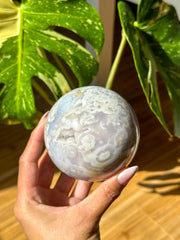 Flower Agate Sphere - (G)