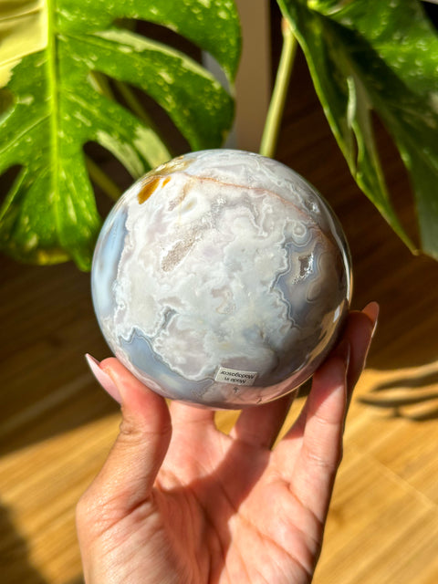 Flower Agate Sphere - (H)