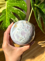 Flower Agate Sphere - (I)