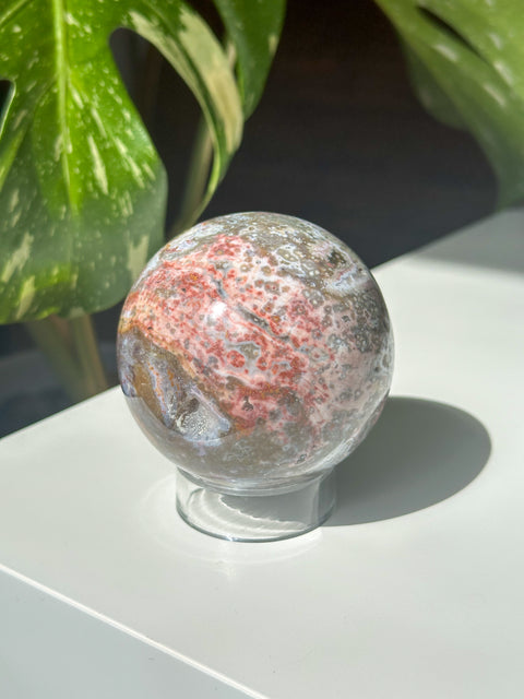 Sea Jasper Sphere - (A)