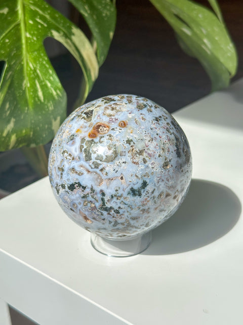 Large Cosmic Jasper Sphere