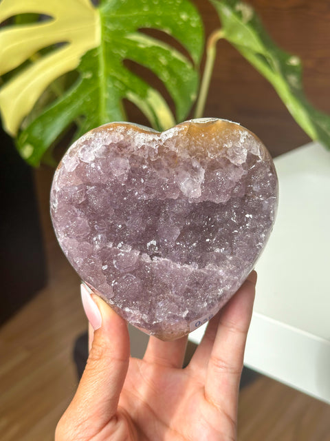 Rainbow Amethyst Heart - 140