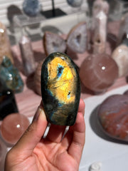 Yellow Orange Labradorite Freeform - 16
