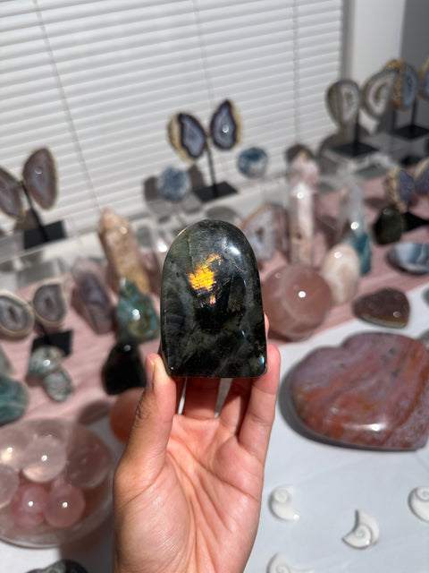 Yellow Orange Labradorite Freeform - 25