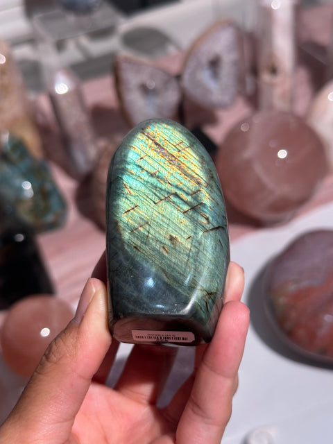 Yellow Gold Labradorite Freeform - 22
