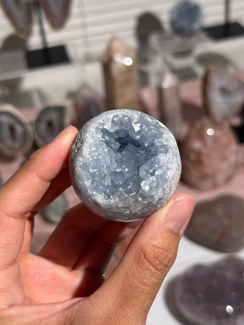 Mini Celestite Sphere - 23