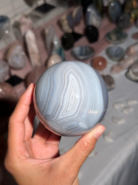 Perfectly Banded Agate Sphere  - 58