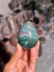 Colorful Rainbow Sea Jasper Egg - 24