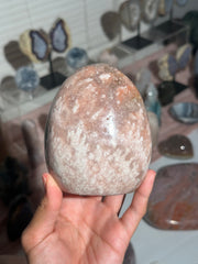 Sparkly Pink Flower Agate Freeform - 77