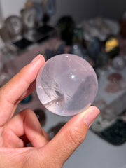 Gemmy Star Rose Quartz Sphere -50