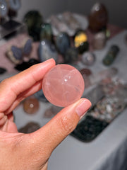 Star Rose Quartz Sphere -17