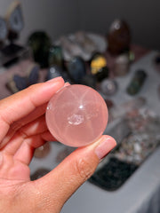 Star Rose Quartz Sphere - 22