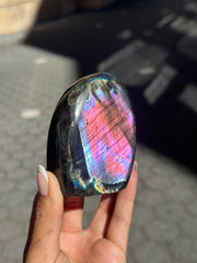 Hot Pink & Purple Labradorite Freeform - 39