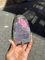 Hot Pink & Purple Labradorite Freeform - 44