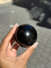 High Shine Black Tourmaline Sphere - 38