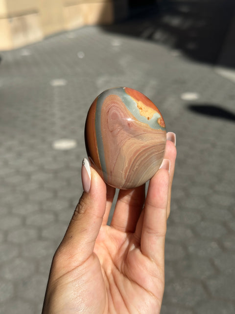 Desert Pink Polychrome Jasper Palm - 13