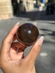 Smoky Quartz Sphere w/ Rainbows - 25