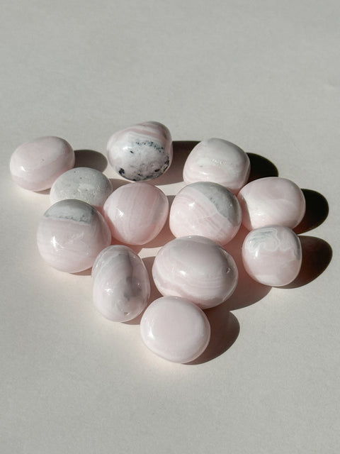 Pink Mangano Calcite Tumbles