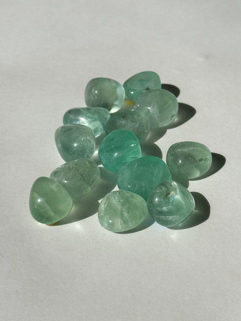 Green Fluorite Tumbles