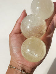 Light Yellow Calcite Spheres (intuitively chosen)